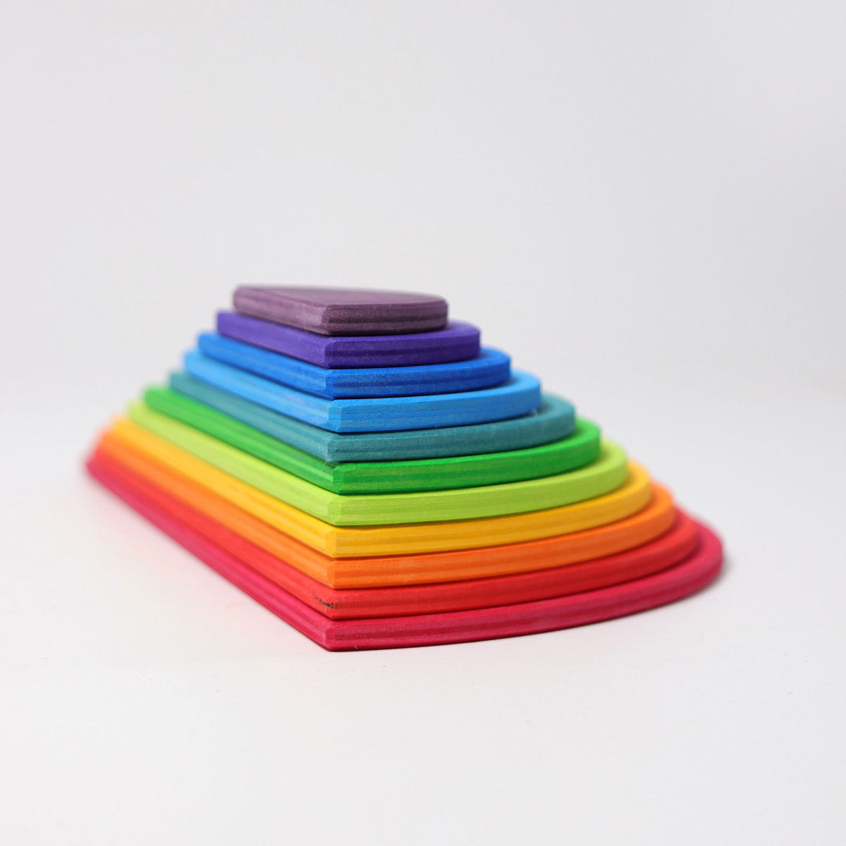 Grimm's Rainbow Semi Circles Wooden Building Set | Magic Forest Shop