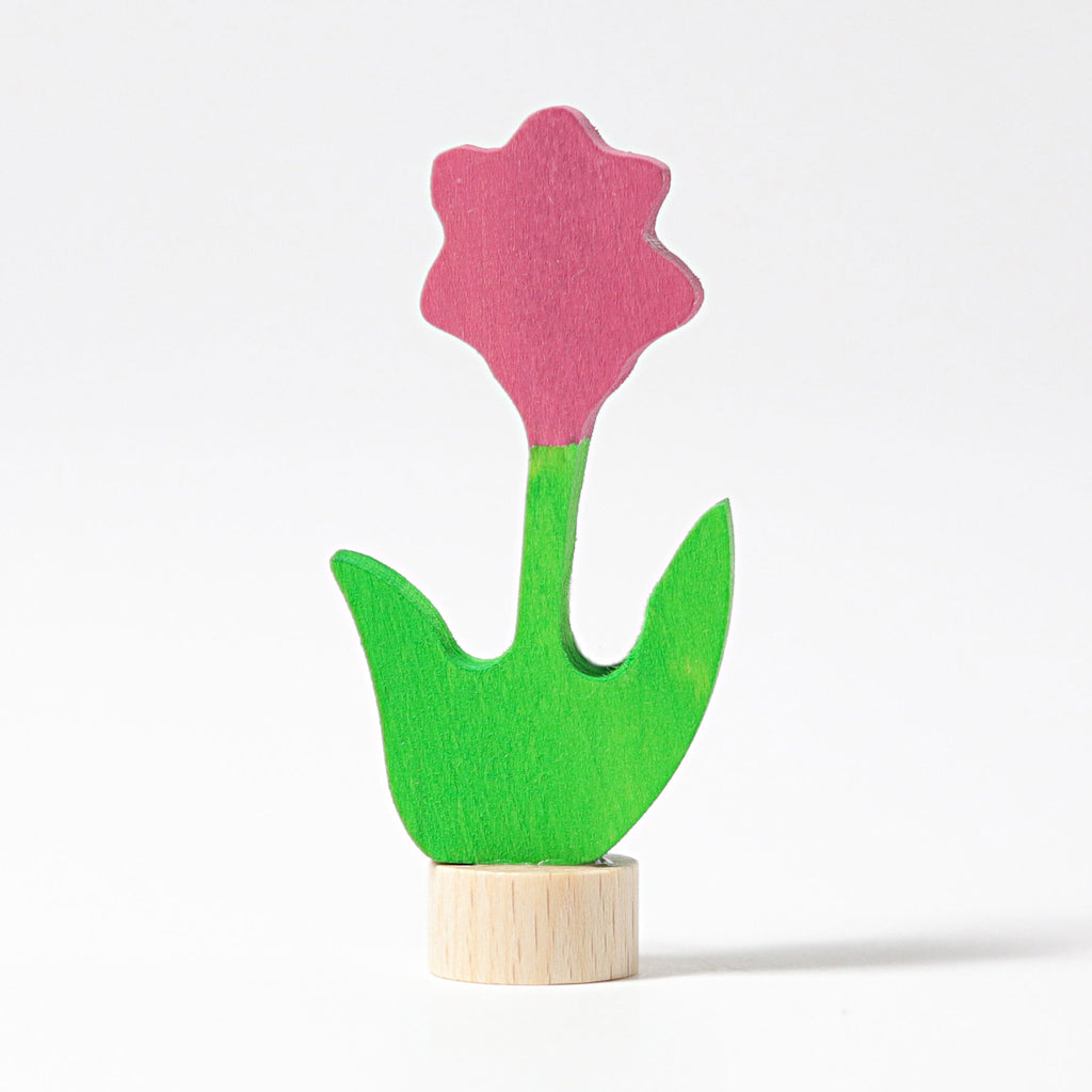 Grimms Decorative Figure Pink Flower