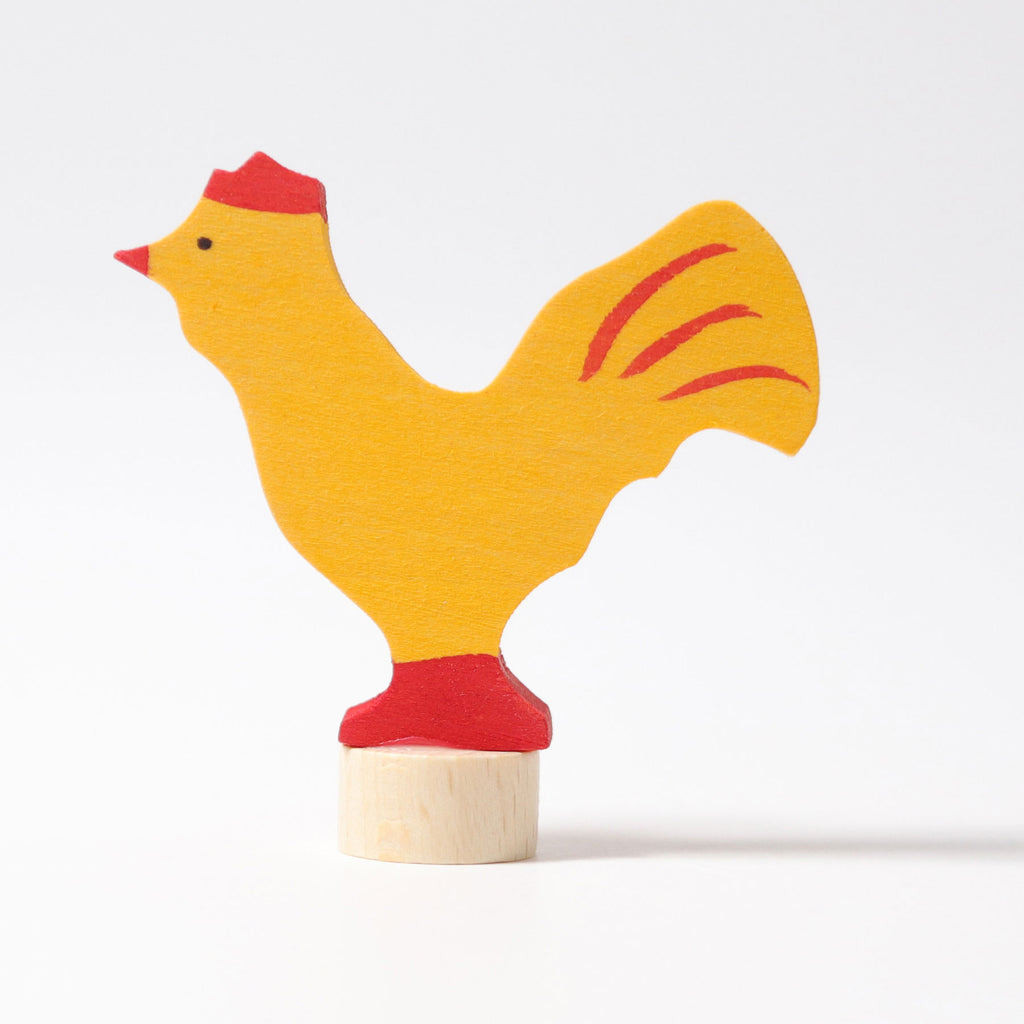 Grimms Decorative Figure Yellow Rooster