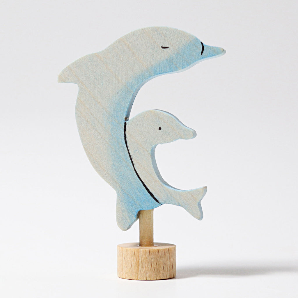 Grimms Decorative Figure Two Dolphins