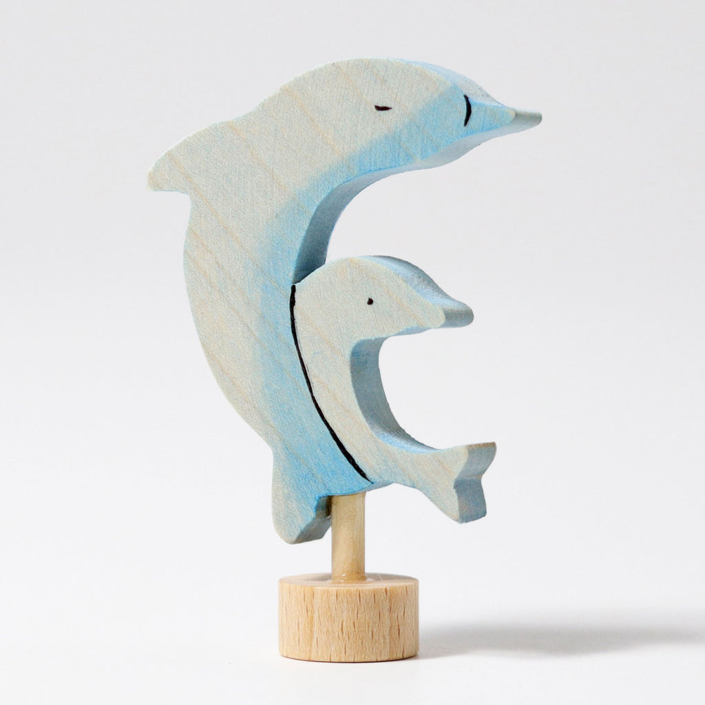Grimms Decorative Figure Two Dolphins