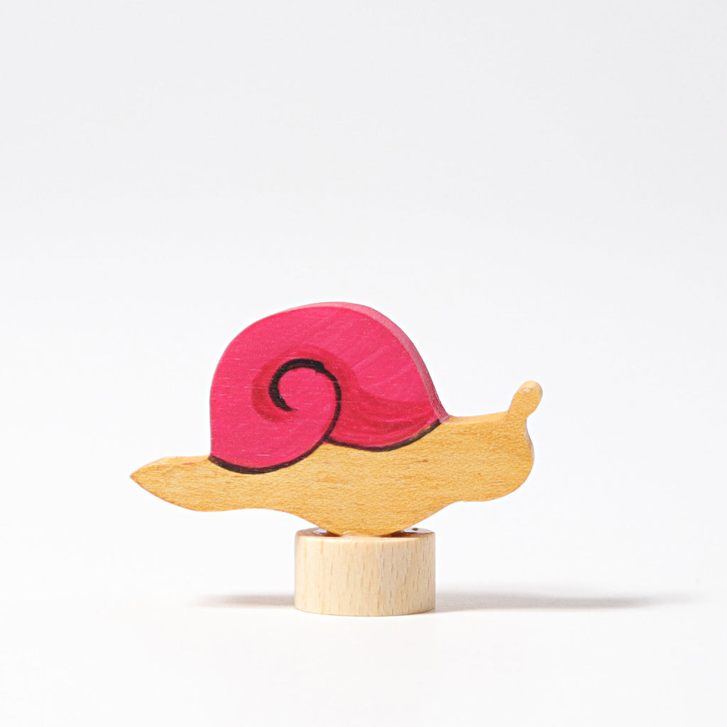 Grimms Decorative Figure Pink Snail