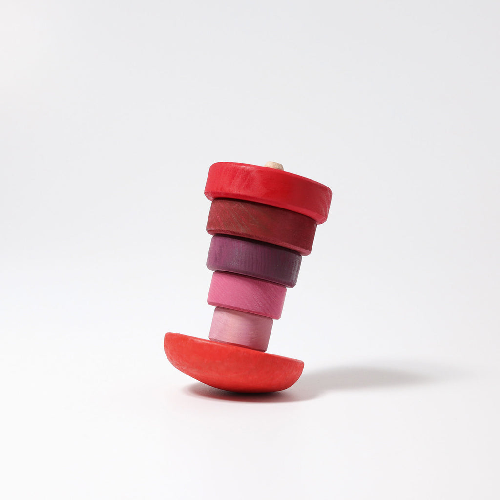 Grimms Pink Wobbly Stacking Tower
