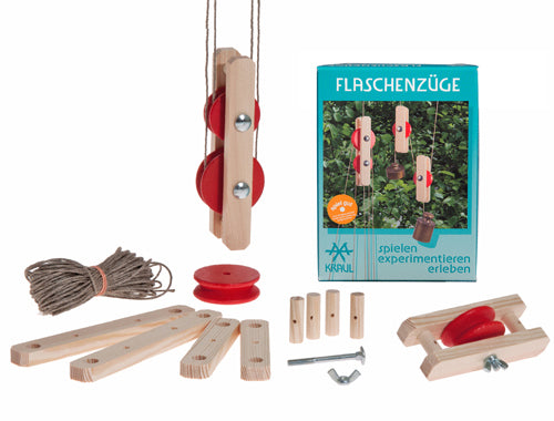 box and tackle pulley picture Kraul Block & Tackle Pulley Kit – Wooden Physics & STEM Exploration Se – Magic Forest Shop